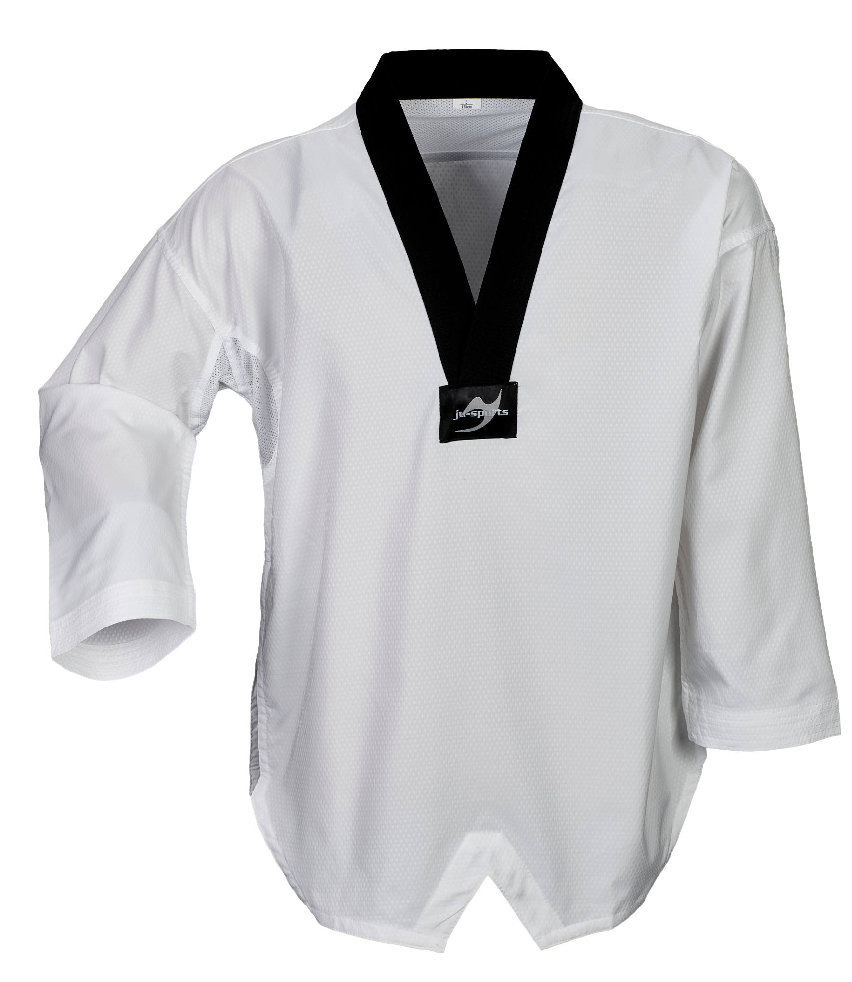 Taekwondo dobok performace pro, black collar