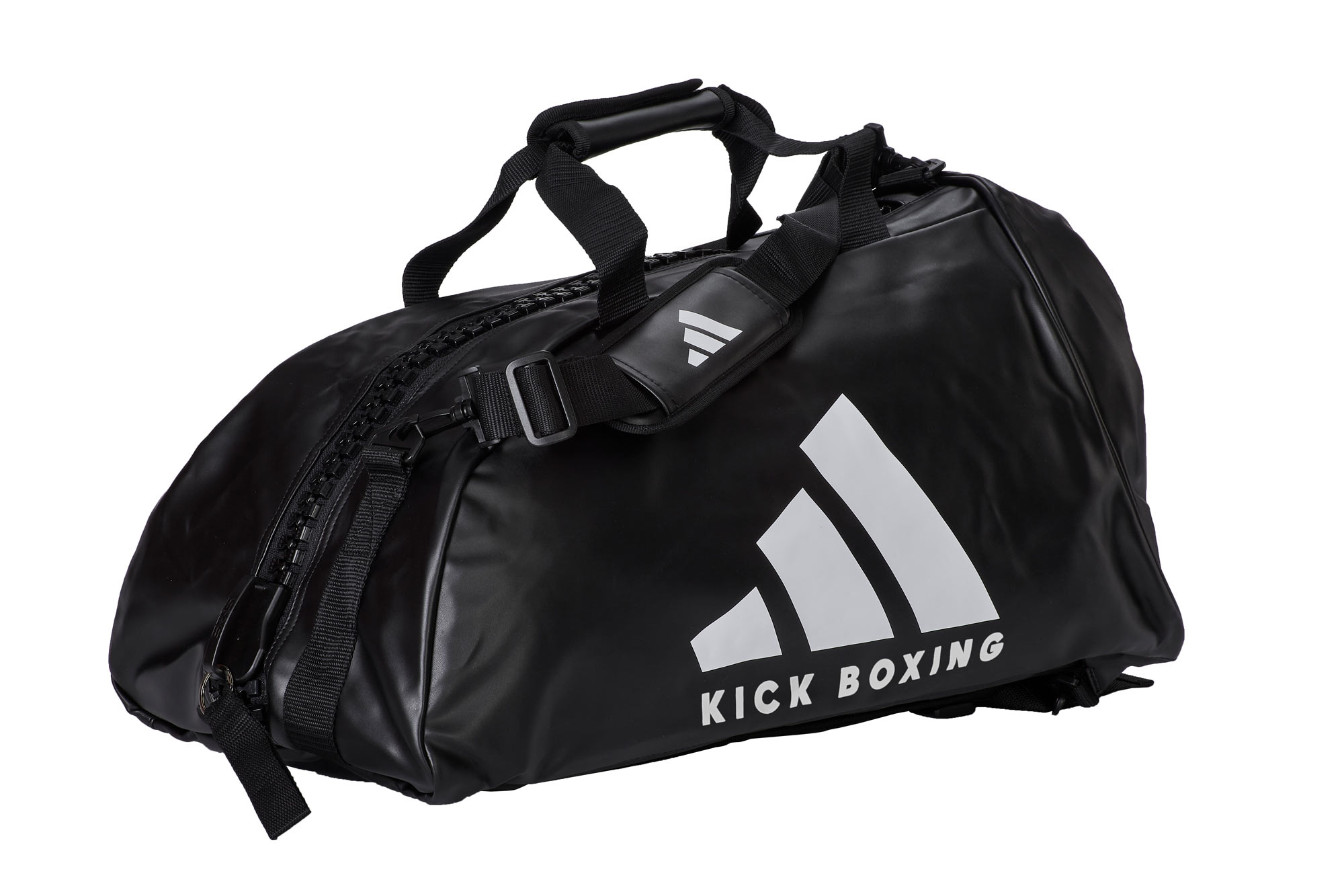 adidas 2in1 Bag Kickboxing black/white PU, adiACC051KB