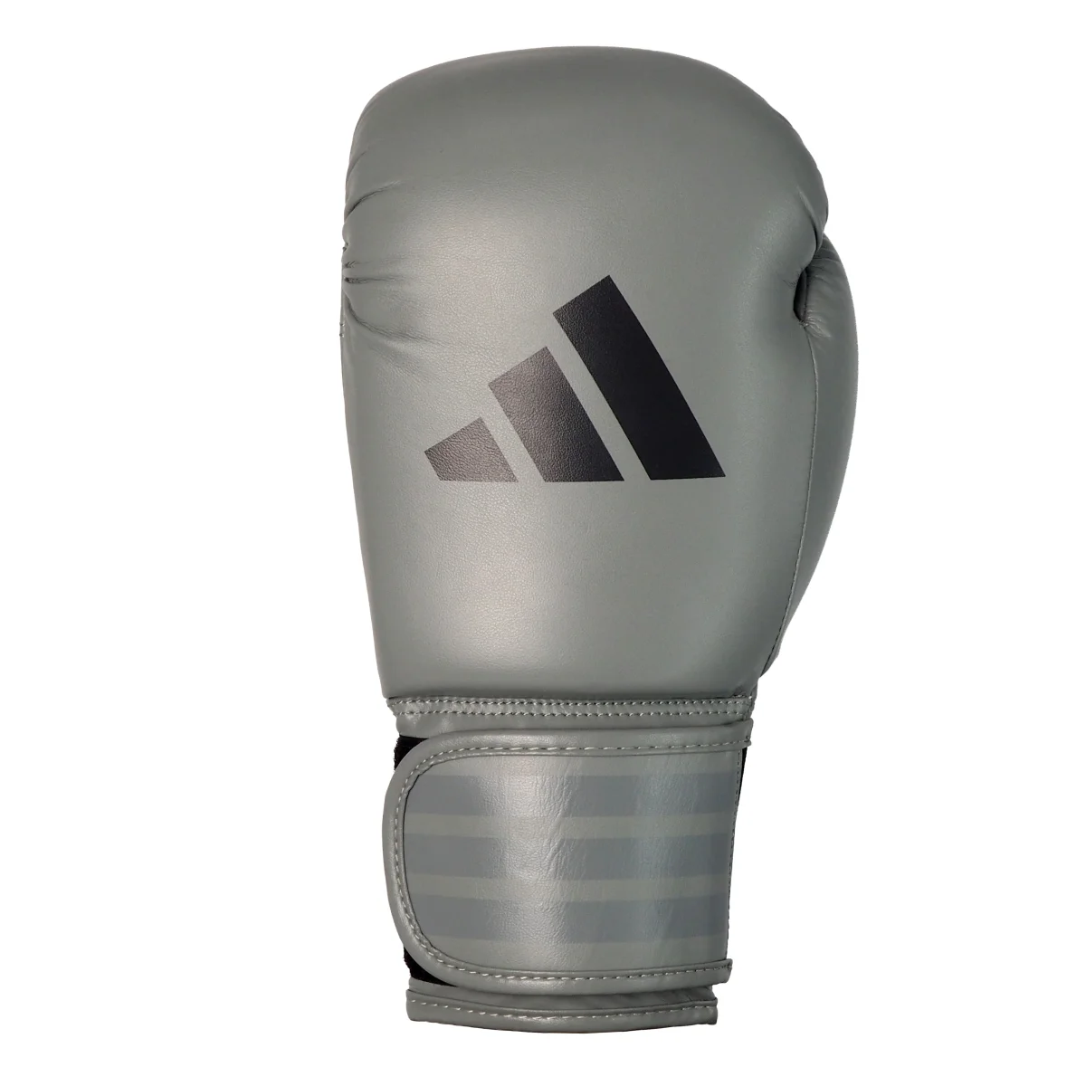 Boxhandschuh, Lederoptik, Grau, Klettverschluss, Logo
