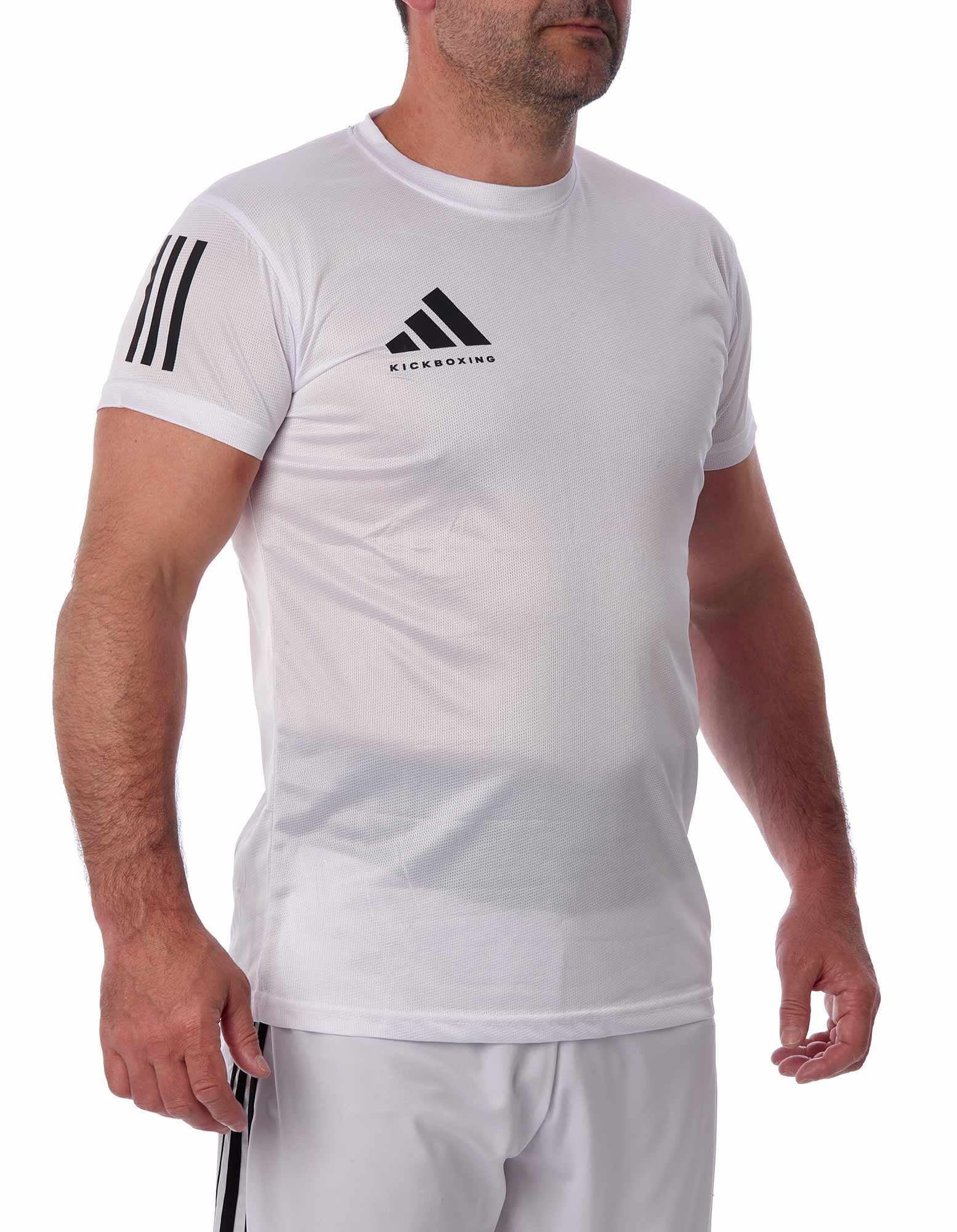 adidas Kickbox-T-Shirt Basic weiß/schwarz, adiKBTS100