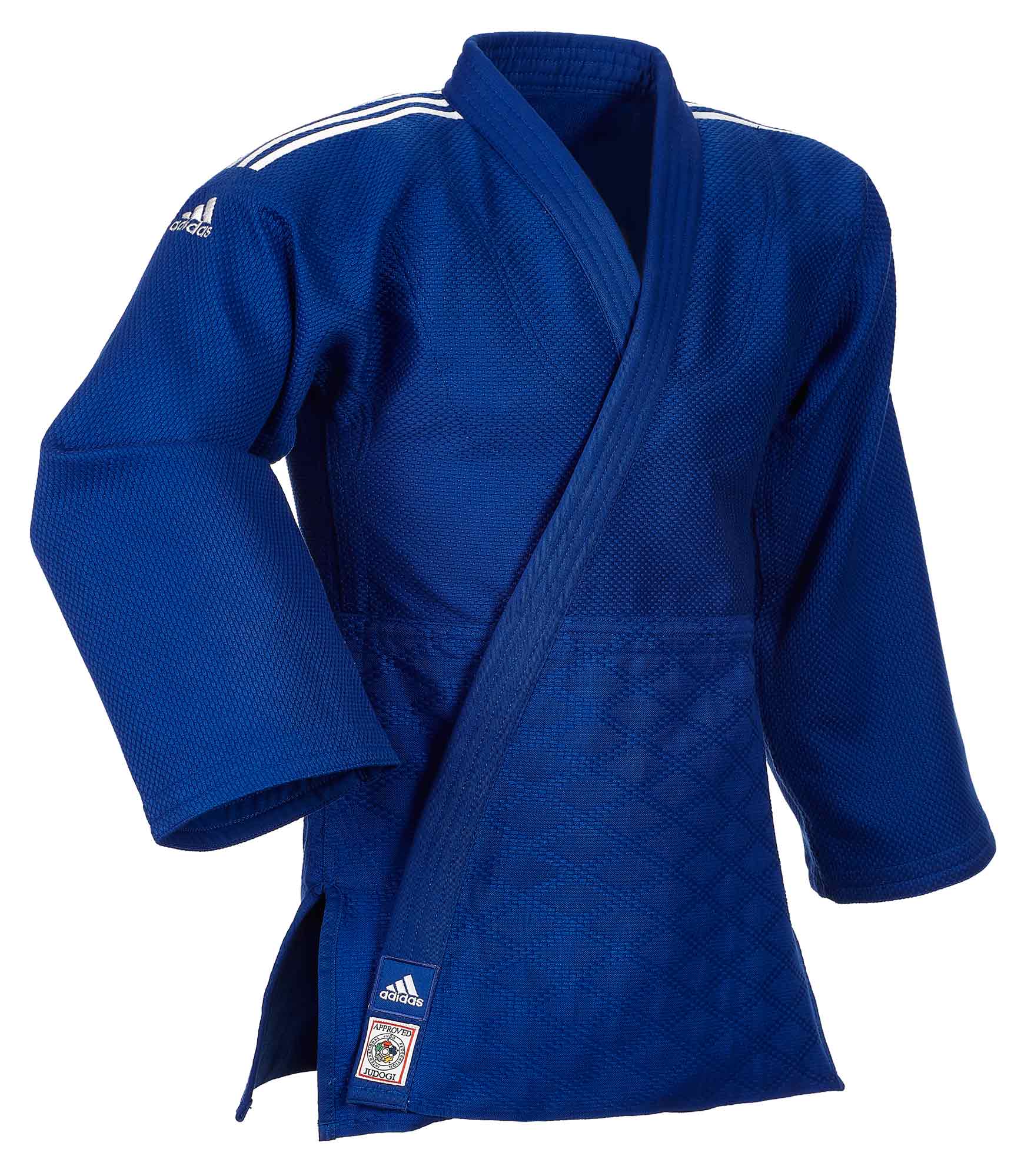 adidas judo gi Champion II JIJF, blue / white stripes