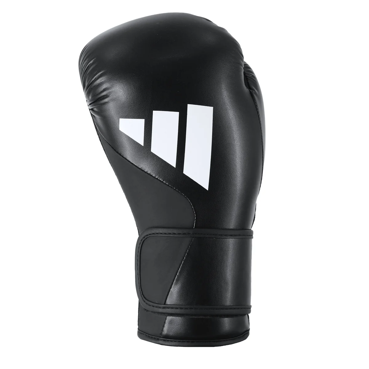 Boxhandschuh, Leder, Schwarz, Gepolstert, Klettverschluss