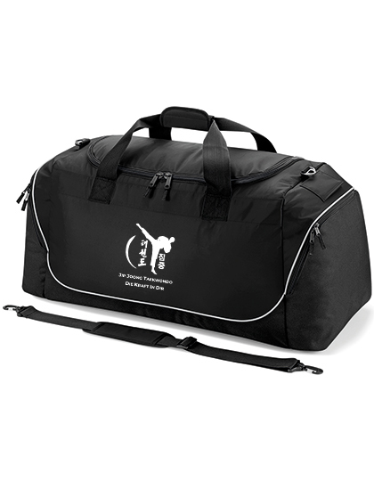 gym bag, duffel bag, schwarz, reisetasche, trenngurt