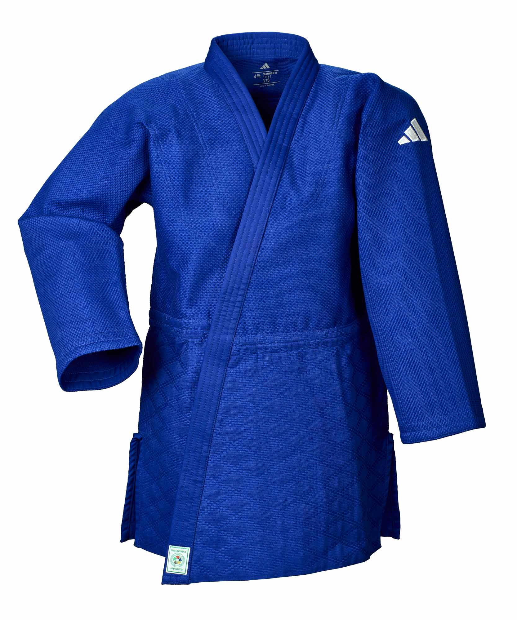 adidas Judojacke CHAMPION III IJF - Model 1 JIJFB3-LJ blau Logo only 