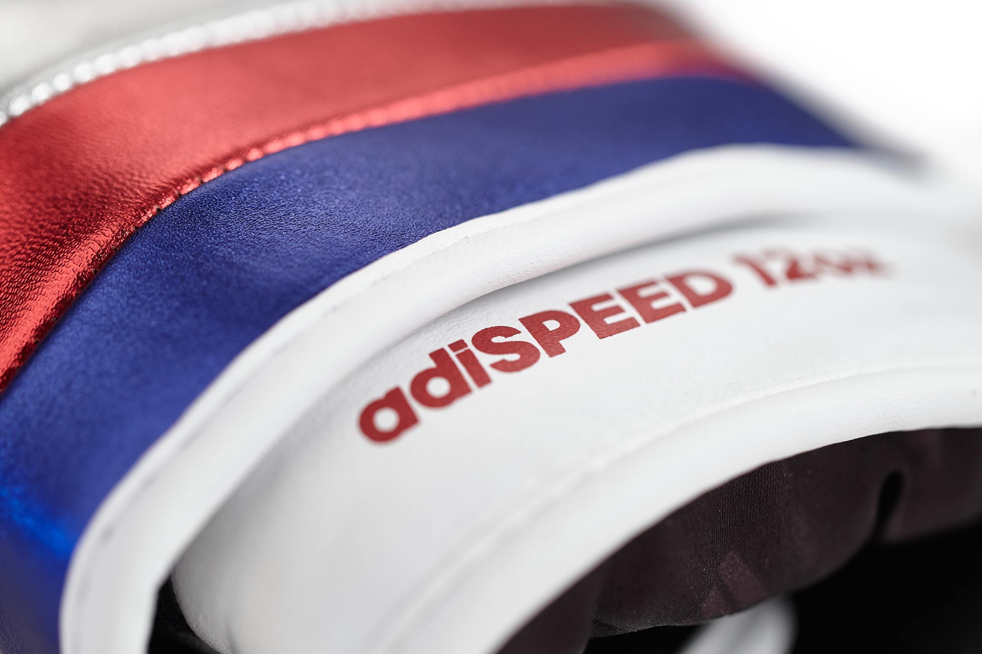 adidas boxing glove adispeed strap up ADISBG501PRO, white/blue/red