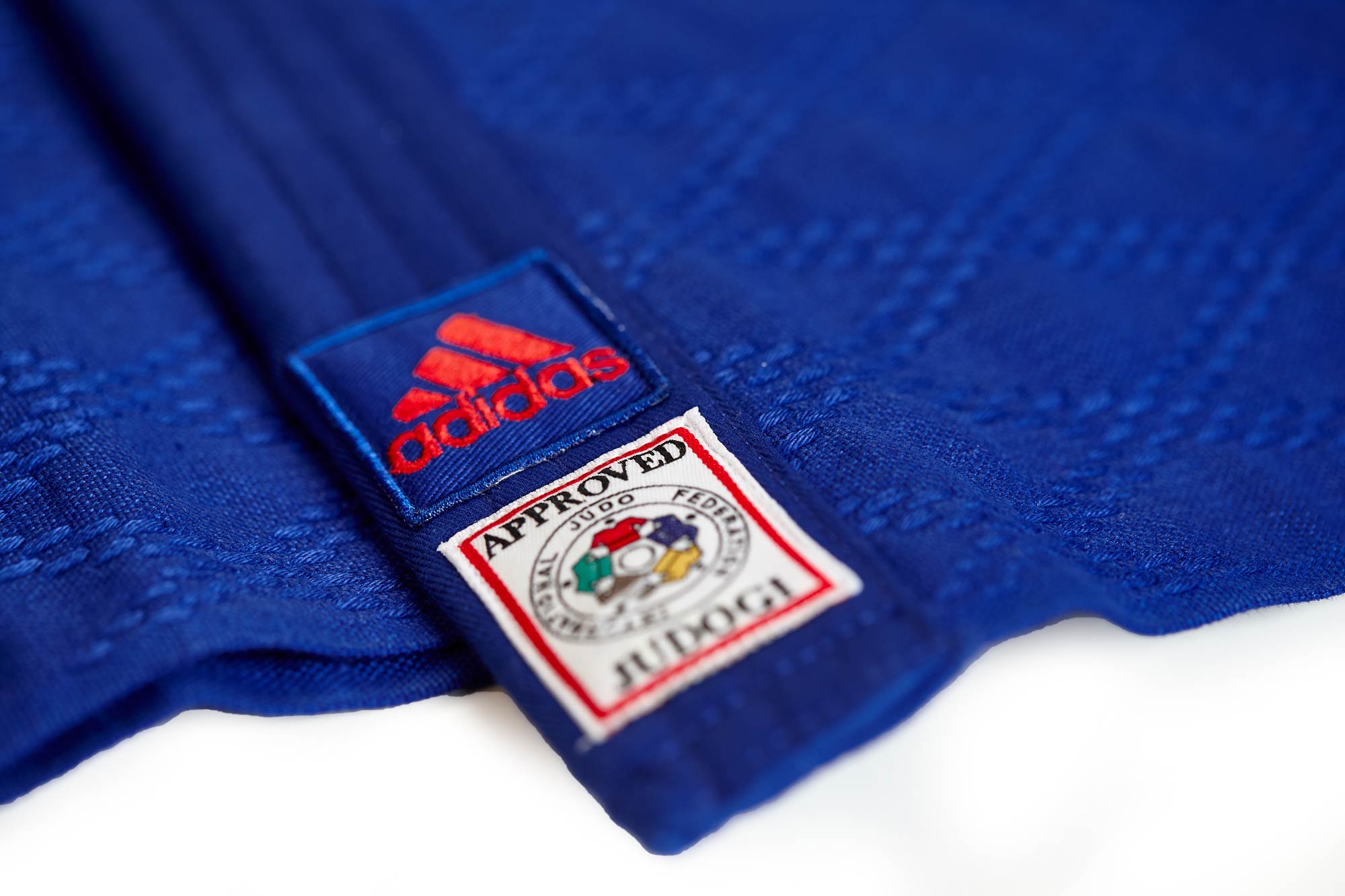 adidas judo gi Champion II JIJF, blue / red stripes