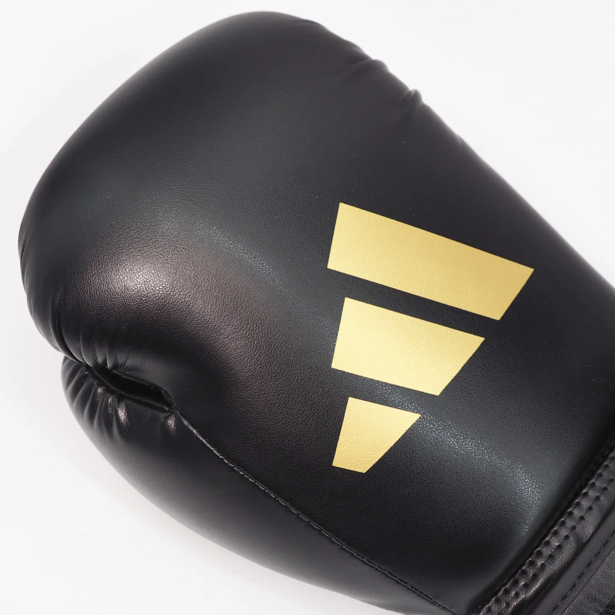 Boxhandschuh, Boxhandschuhe, Leder, Schwarz, Goldlogo