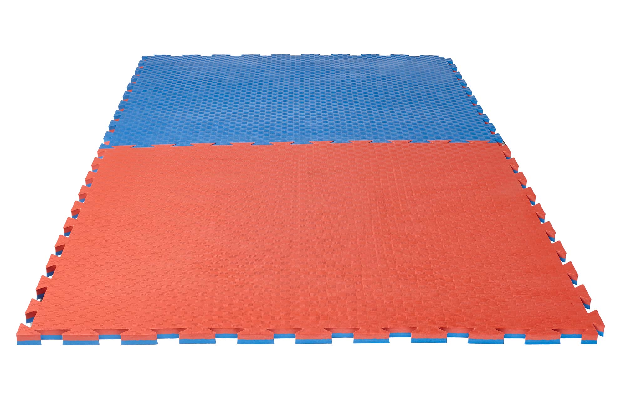Reversible Jigsaw Mat Checker 1 m x 1 m x 2 cm blue/red 