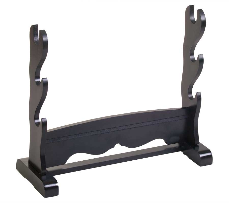 Sword Stand for 3 Swords black / horizontal installation