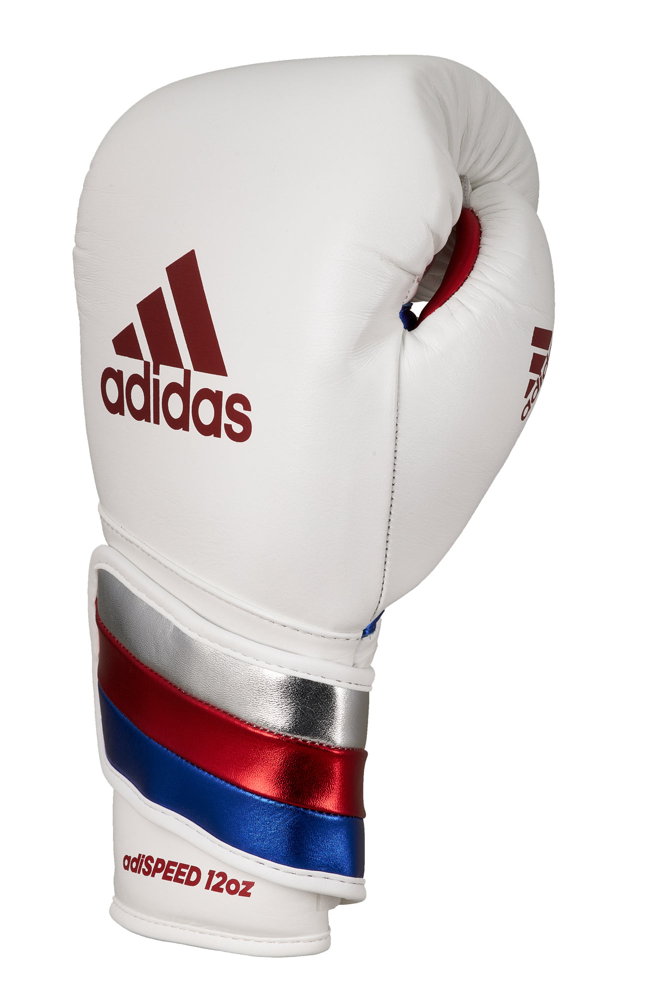adidas boxing glove adispeed strap up ADISBG501PRO, white/blue/red