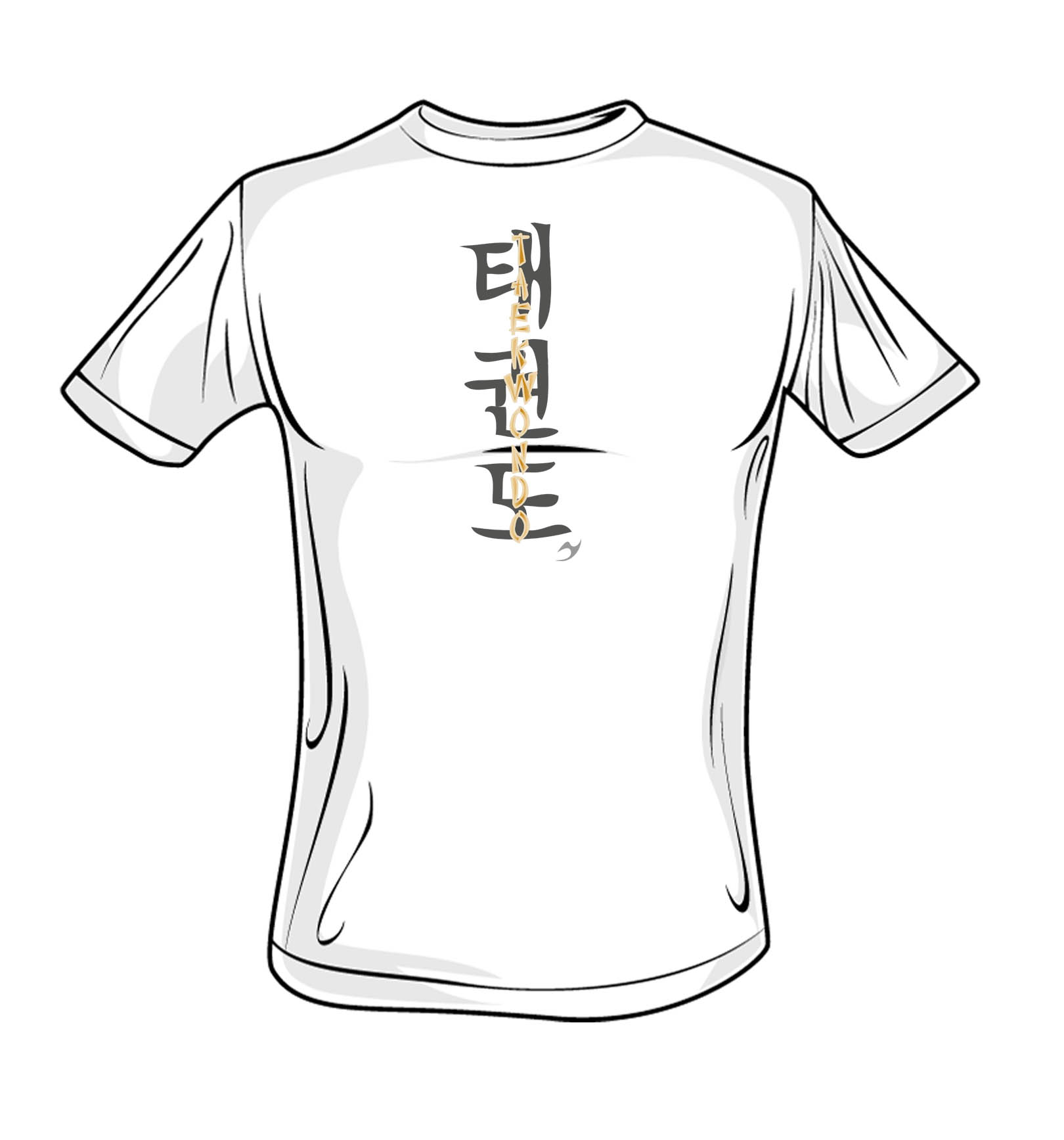 Taekwondo-Shirt HANSU Leipziger Land Classic weiß