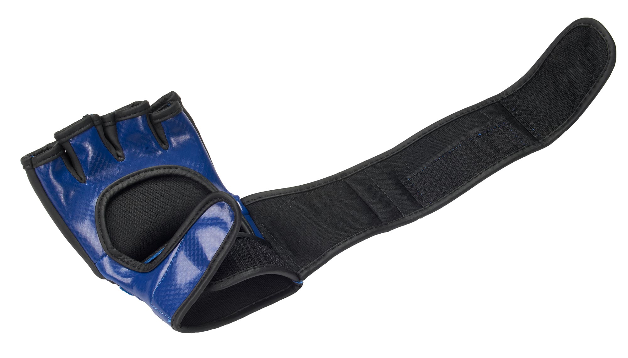 MMA-Handschuh-blau-0007 MMA Sparring Glove Carbon "Assassin" black