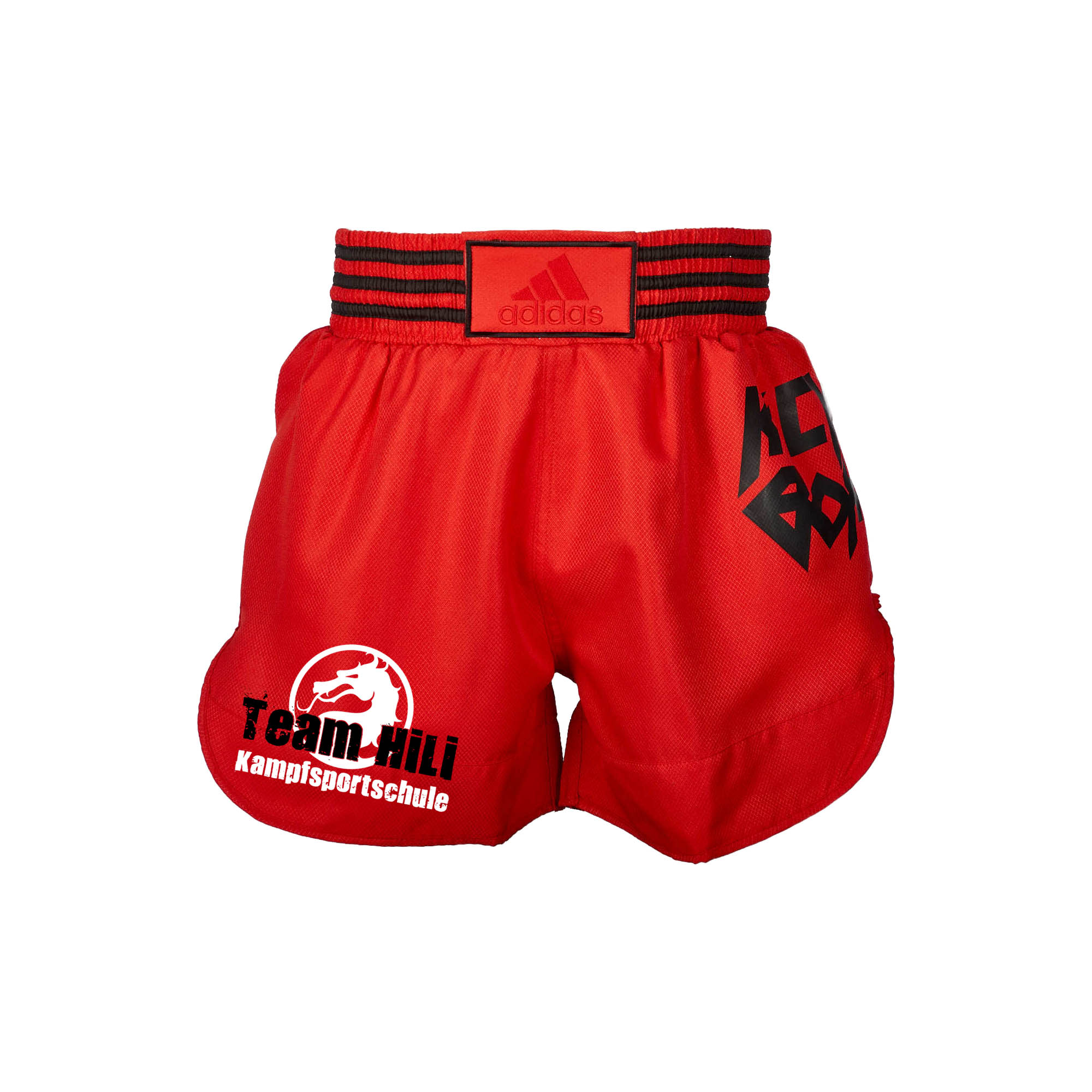 Team Hili adidas Kick Boxing Shorts red/black, ADISKB02