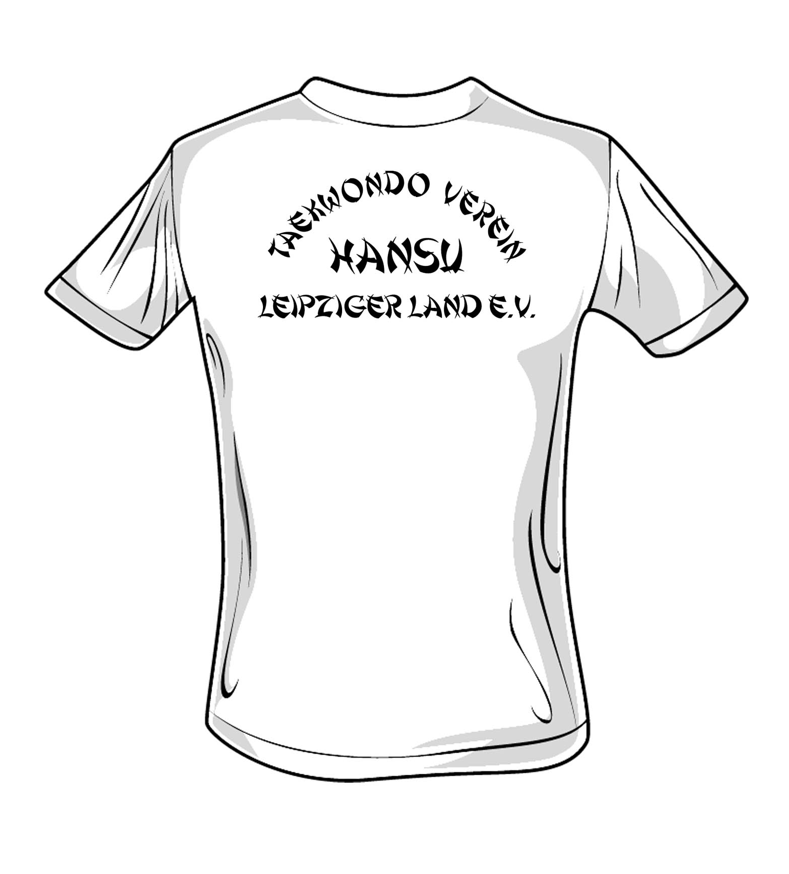 Taekwondo-Shirt HANSU Leipziger Land Classic weiß