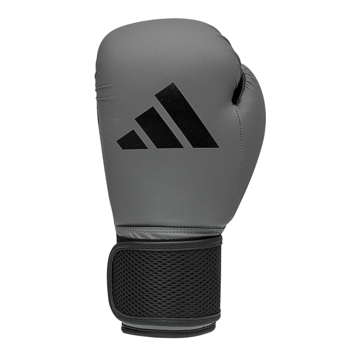 Boxhandschuh, Grau, Kunstleder, Klettverschluss, Meshfutter/Netzgewebe