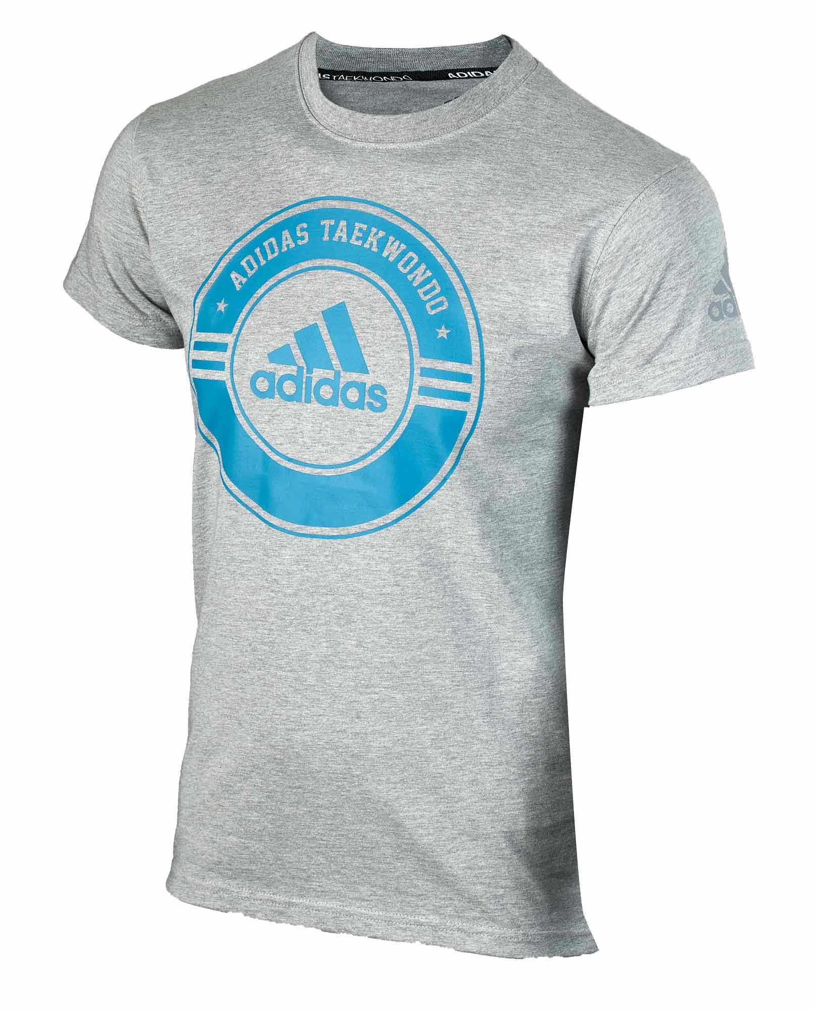 adidas Community Line T-Shirt Taekwondo Circle adicsts01T grey/blue