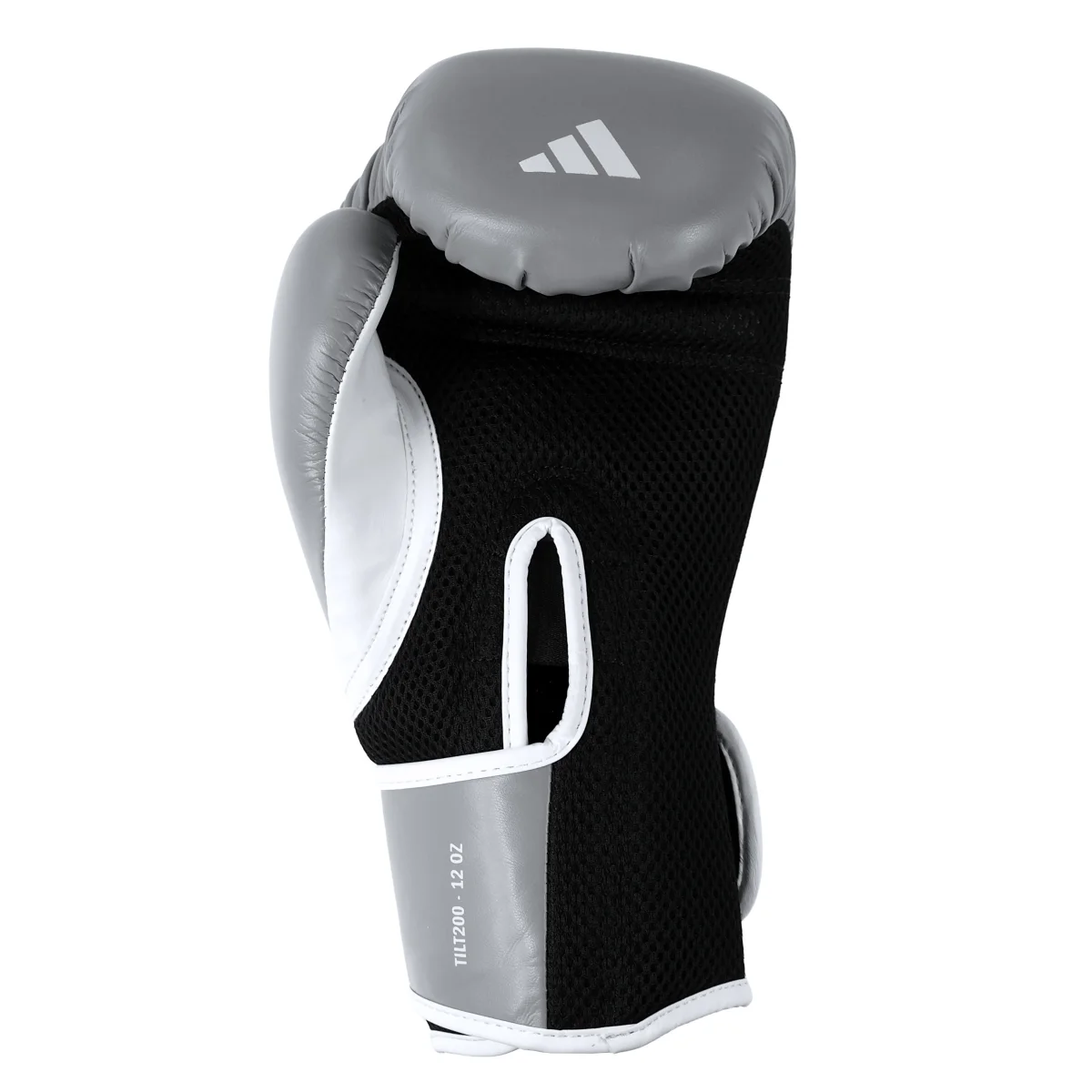 Boxhandschuh, Trainingshandschuh, Polsterhandschuh, Synthetisches Leder, Grau Schwarz