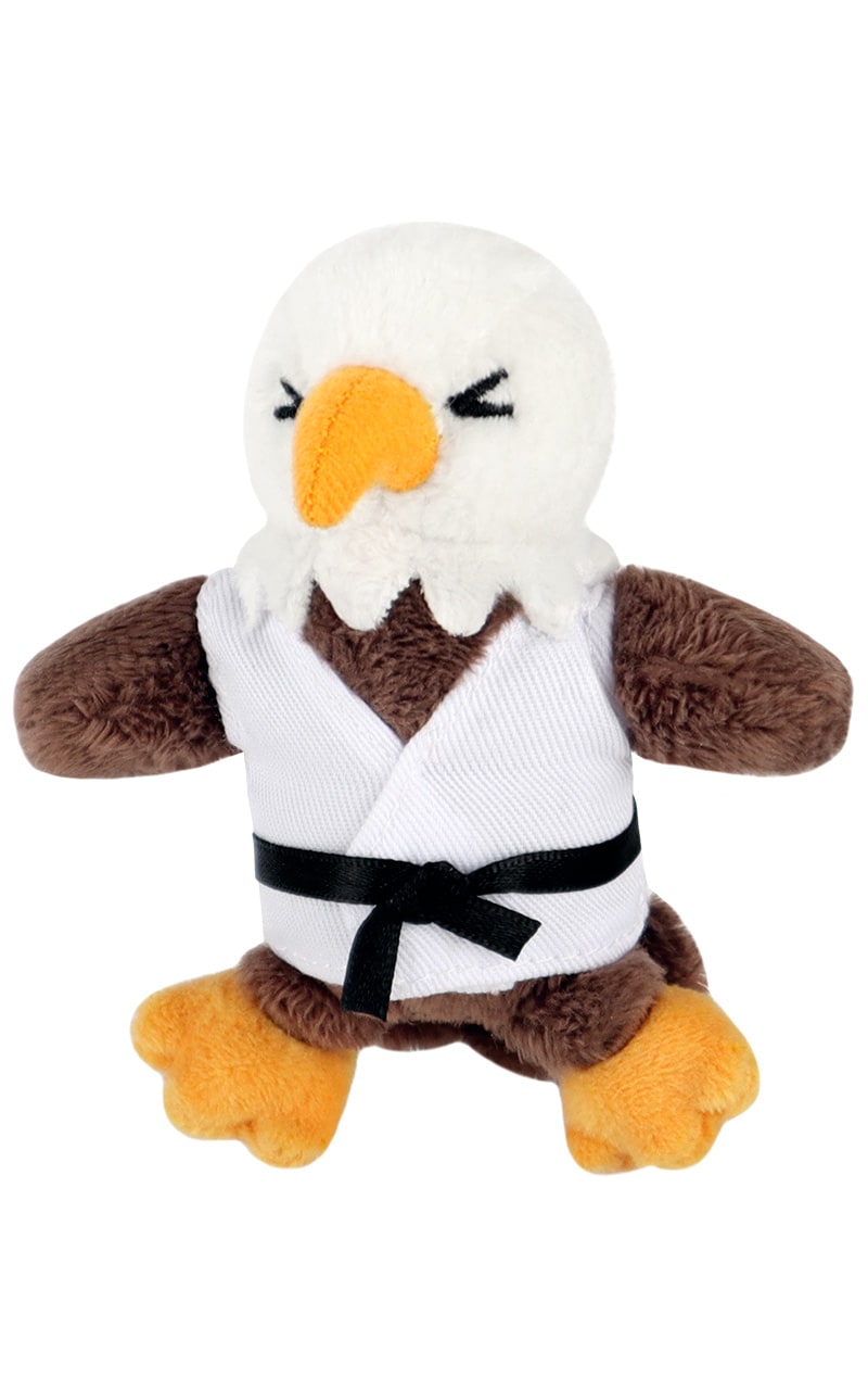 Plüschfigur, Adler, Karate?, Kuscheltier, Gürtelfarben?