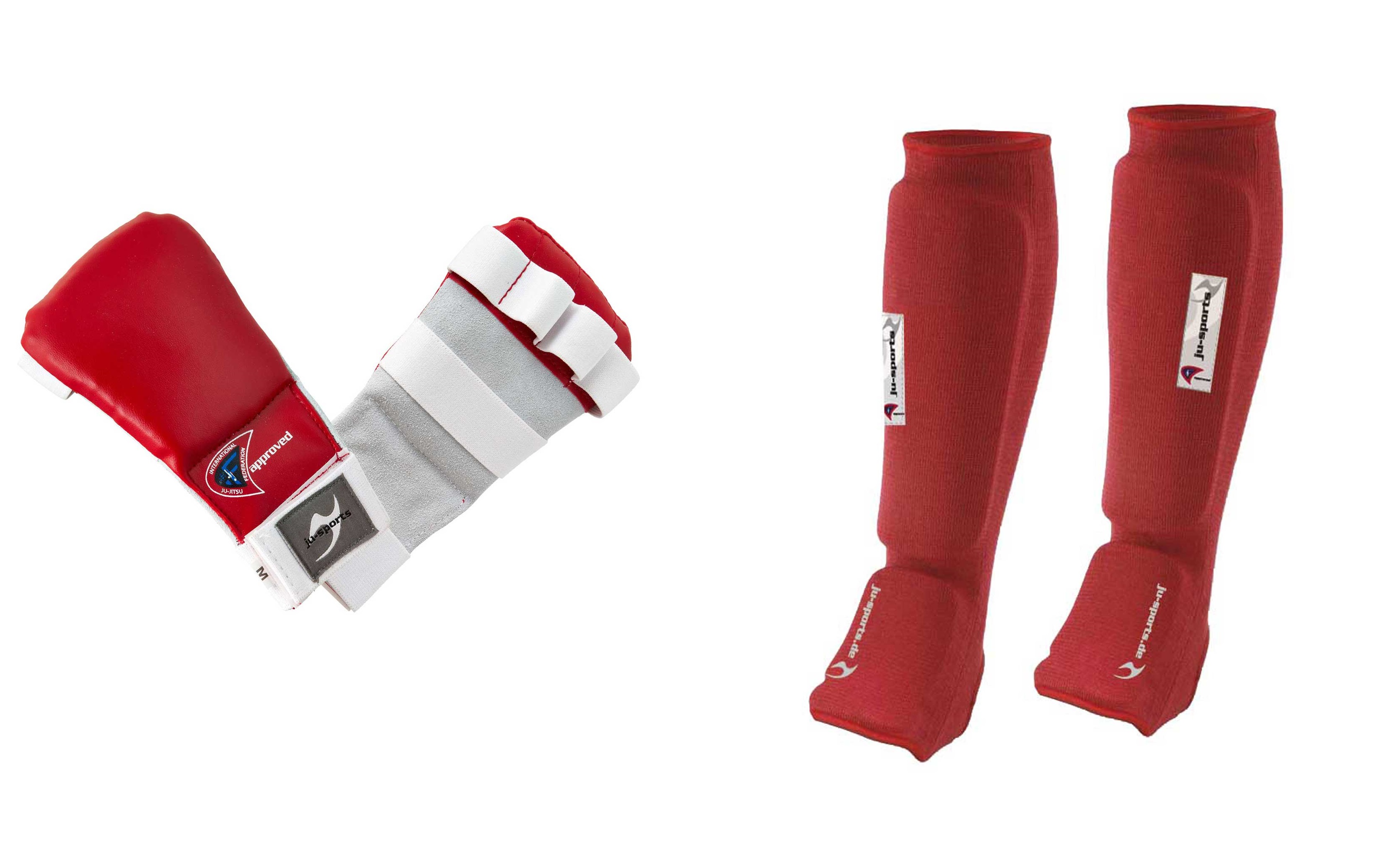 Ju-Sports Jiu-Jitsu/Ju-Jutsu Protectors Set Red