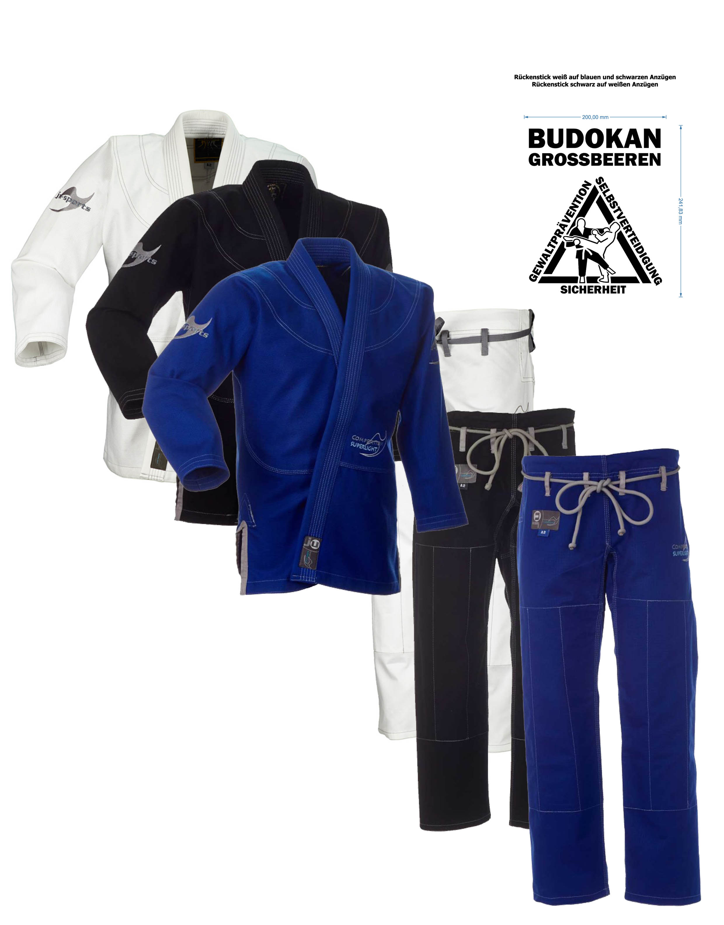 Pearl Competition superlight Vereinskollektion Budokan Großbeeren e.V.