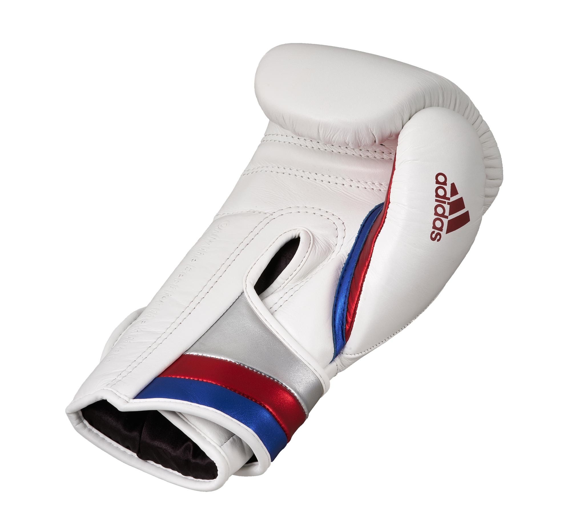 adidas boxing glove adispeed strap up ADISBG501PRO, white/blue/red