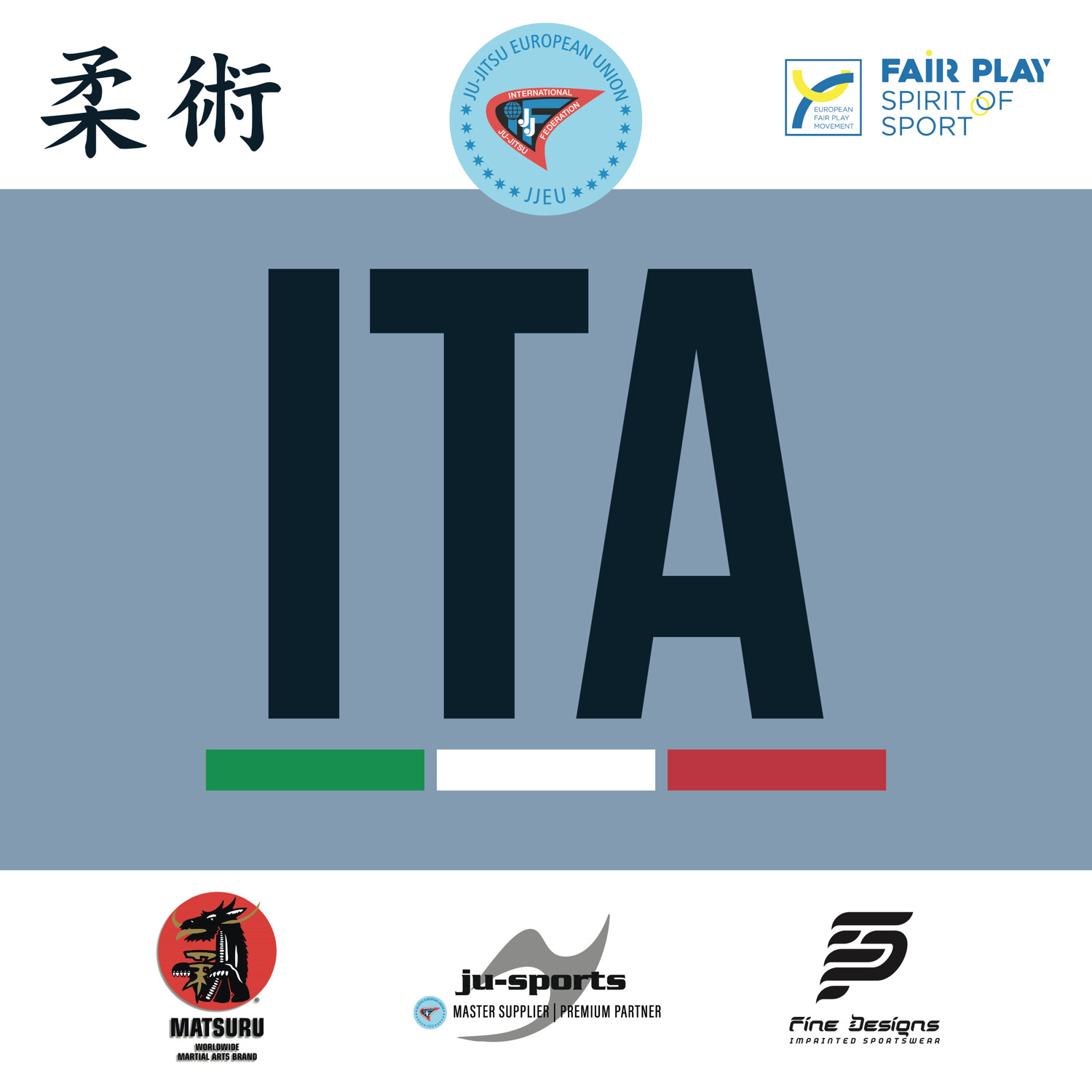 taekwondo, martial arts, logo, ITA, flag colors