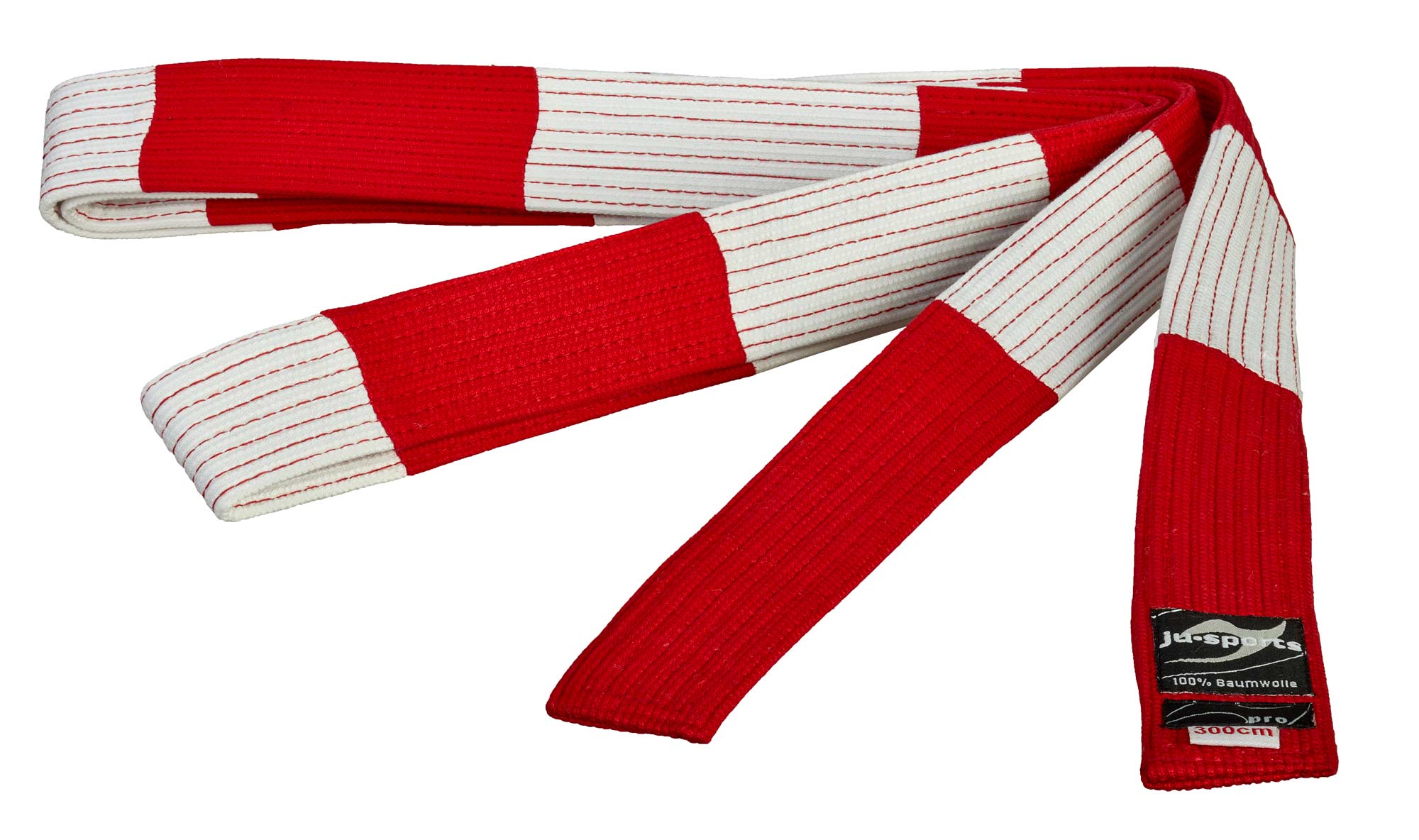 Schulterriemen, Judo-Gürtel, Gürtel, Baumwolle, Rot-weiß