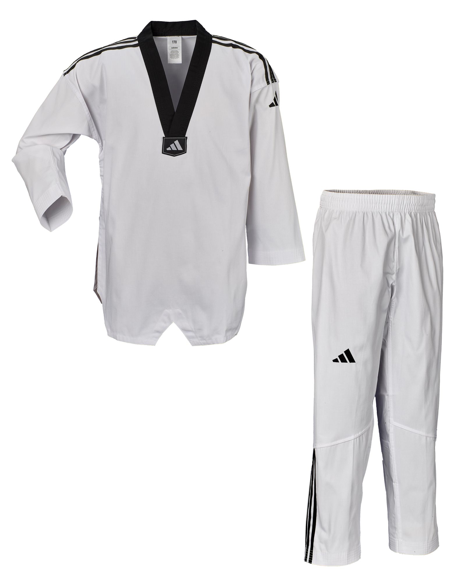 adidas TKD dobok adi club ADITCB02 black collar / black stripes adidas TKD dobok adi club ADITCB02 black collar / black stripes