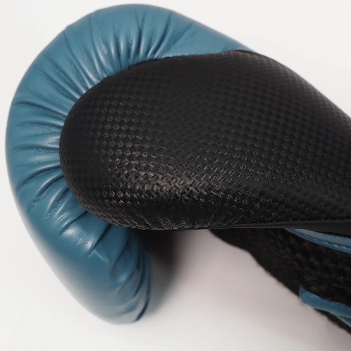 Boxhandschuh, Blau, Schwarz Netz, Leder, Gepolstert