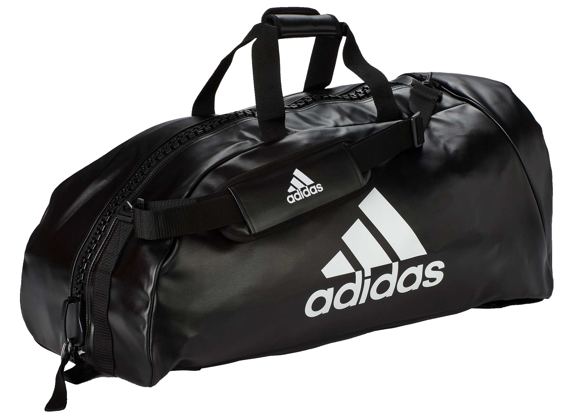 adidas 2in1 Bag "martial arts" black/white PU, adiACC051MA