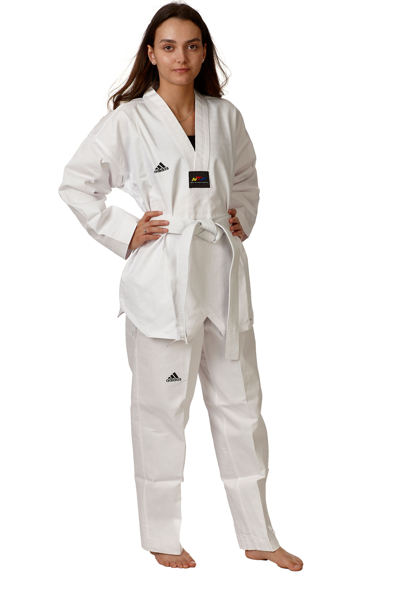 adidas TKD dobok ADI CHAMP III ADITCH03 white collar