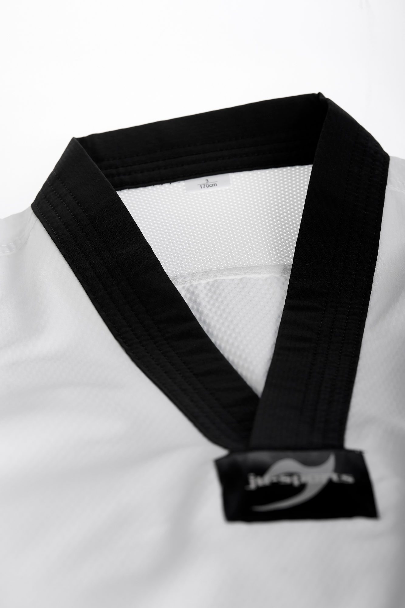 Taekwondo dobok performace pro, black collar