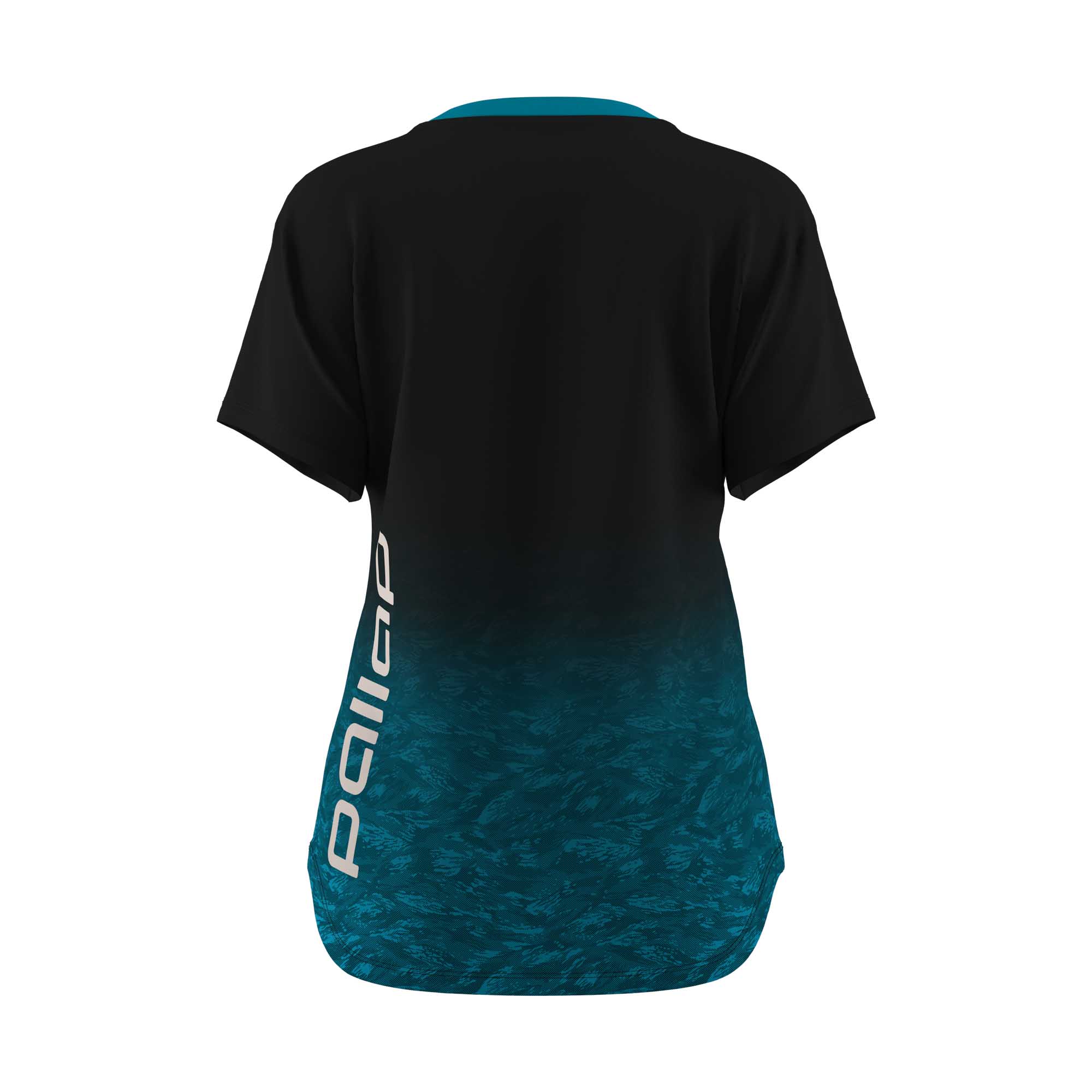 Pallap women's competition pro t-shirt V1 black/blue green/white