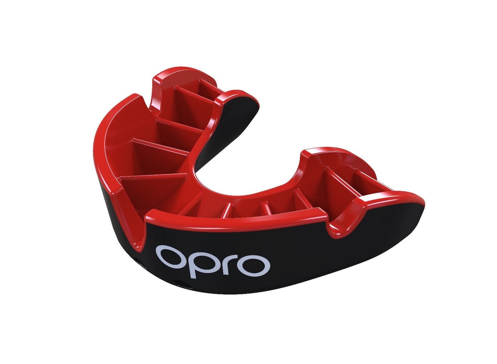 OPRO Mouthguard Silver Level Senior black/red