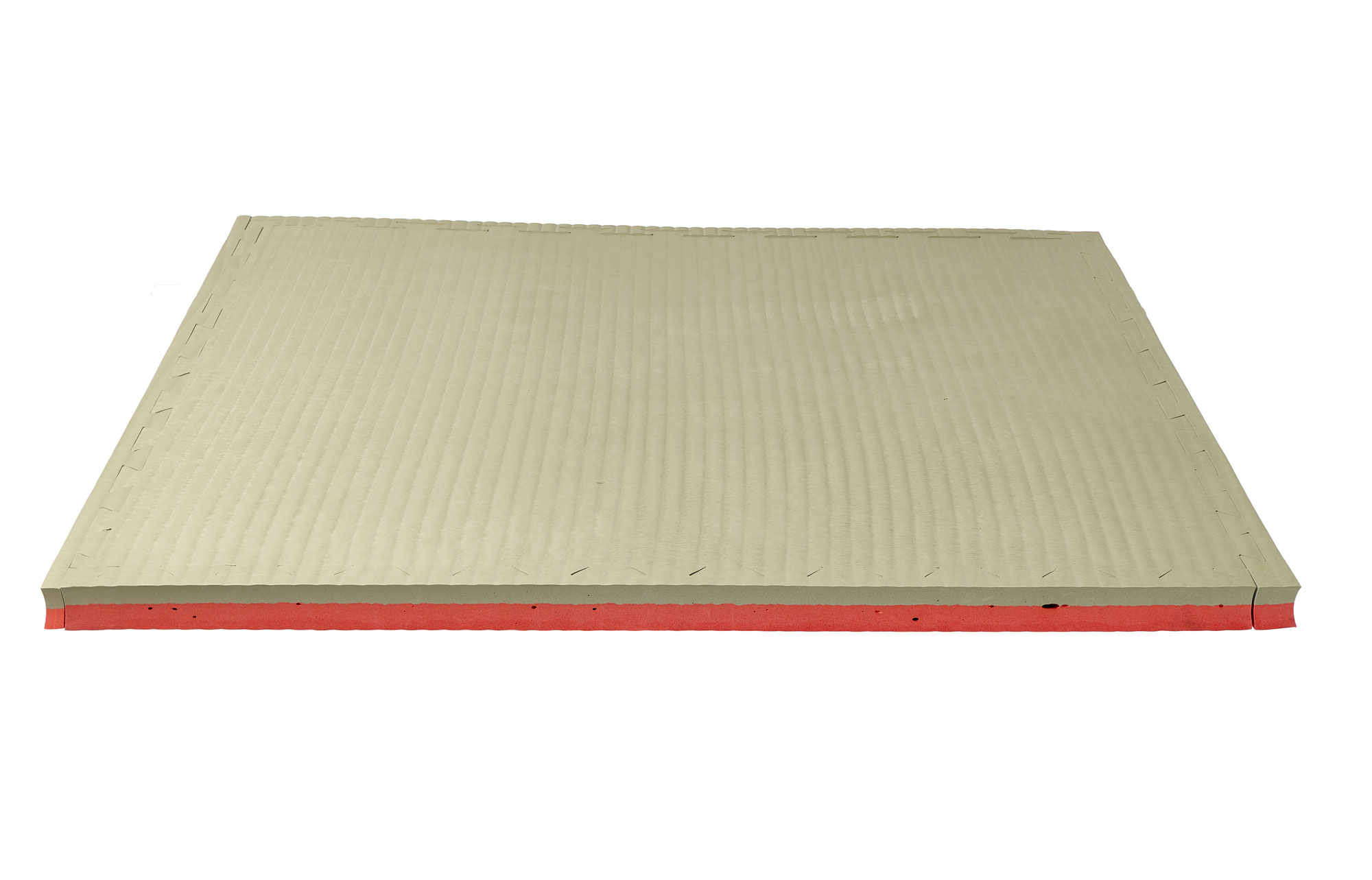 Reversible Jigsaw Mat Pro Tatami 1 m x 1 m x 4 cm red/green