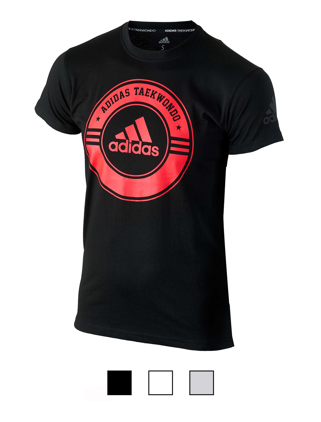 adidas Community Line T-Shirt Taekwondo Circle adicsts01T black/red