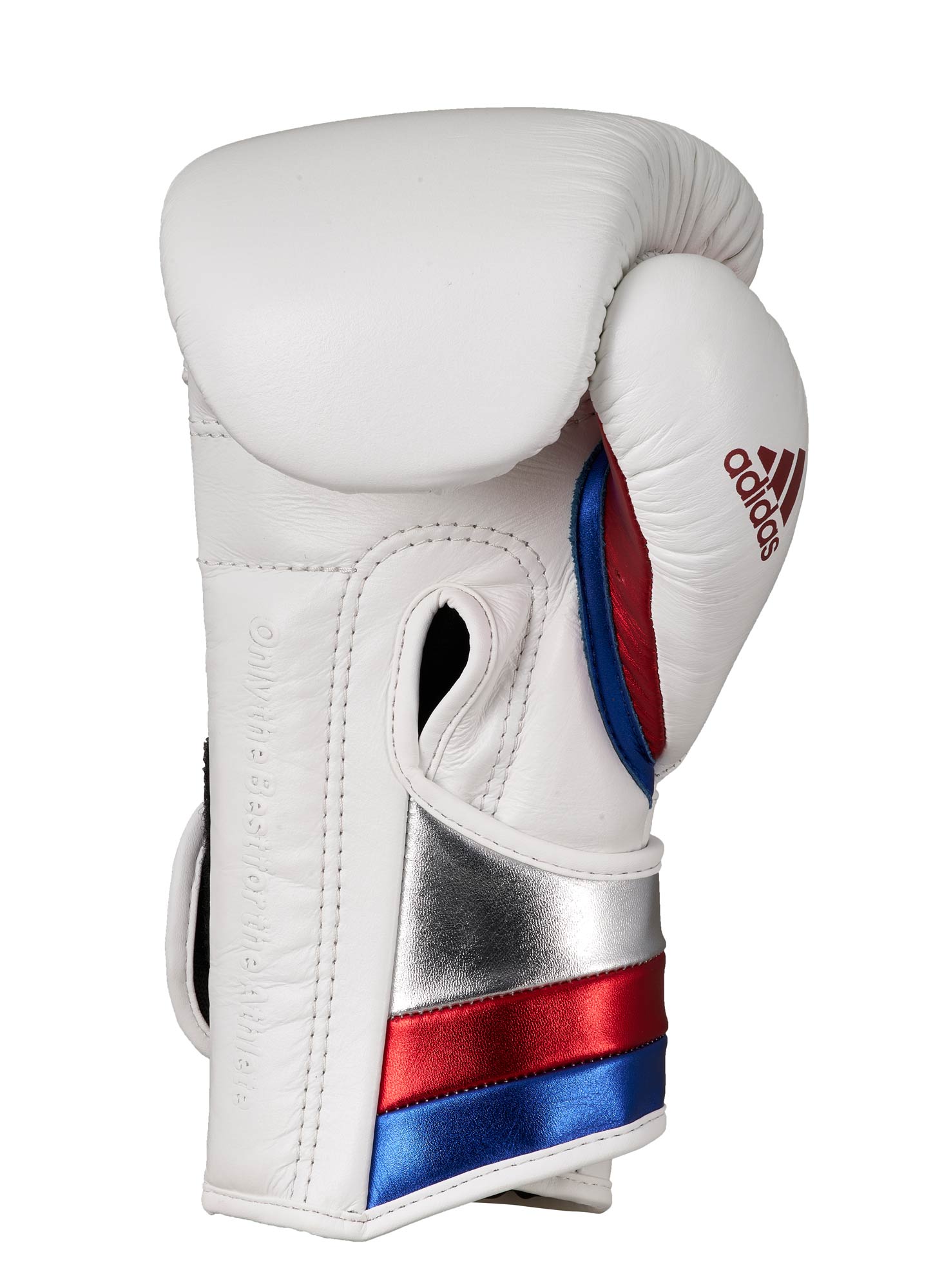 adidas boxing glove adispeed strap up ADISBG501PRO, white/blue/red