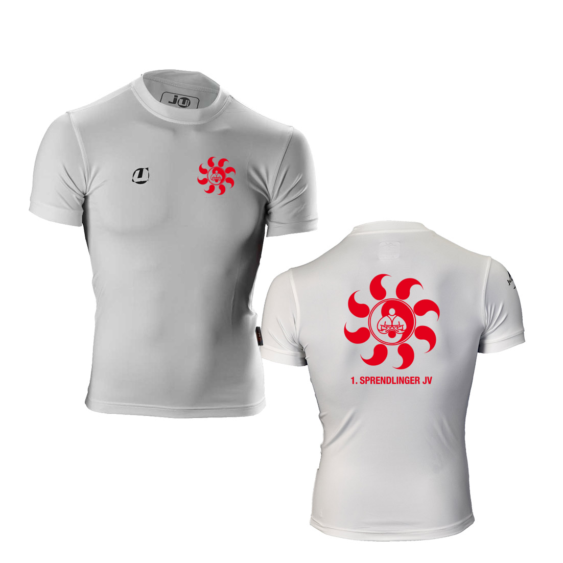 Ju-Sports Compression Shortsleeve white