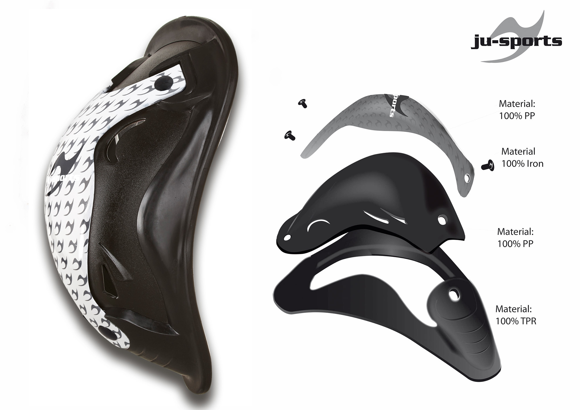 Ju-Sports Compression ProLine Shorty + Motion Pro Flexcup, Tiefschutz