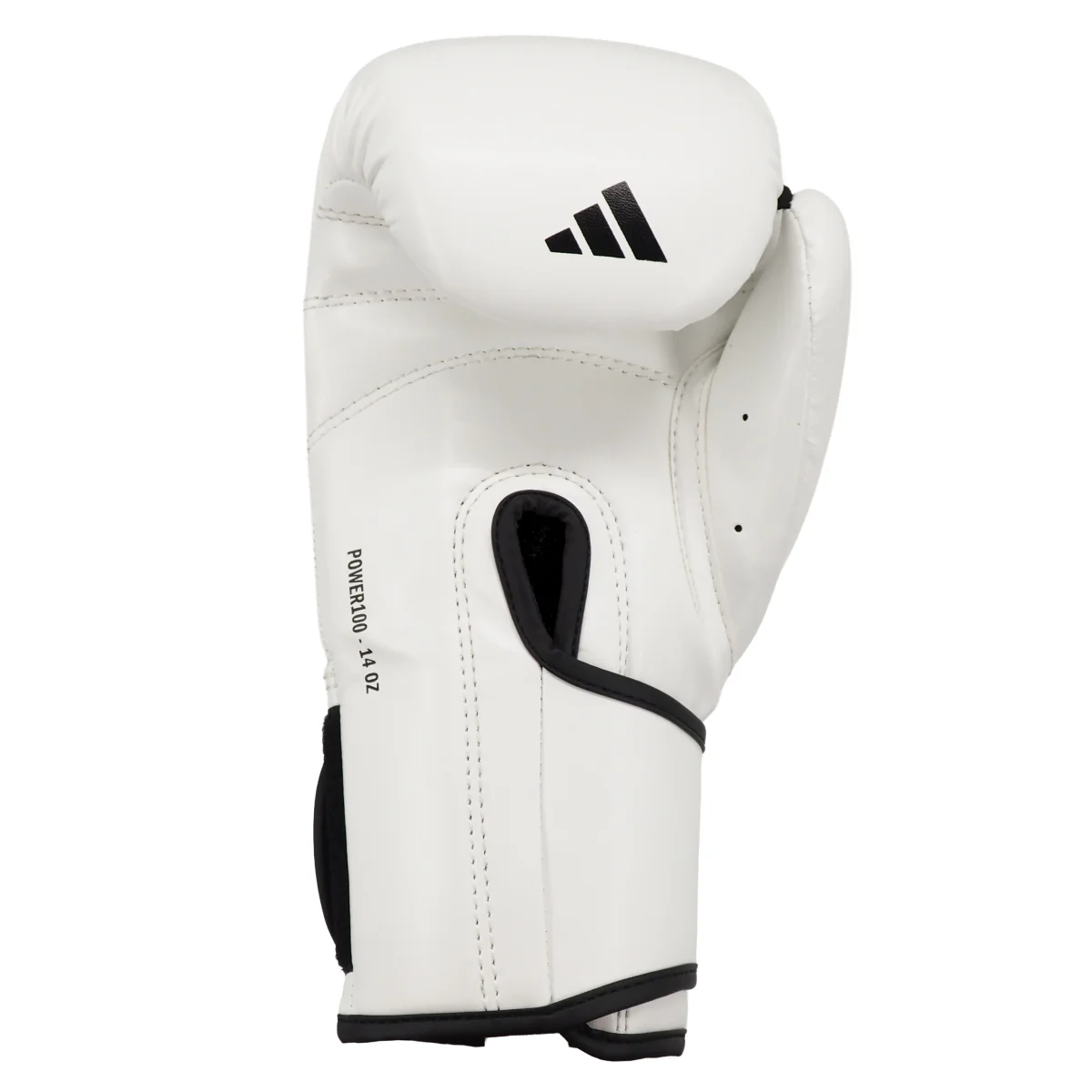 Boxhandschuh, Weiß, Leder, Powerhand, Trainingsausrüstung