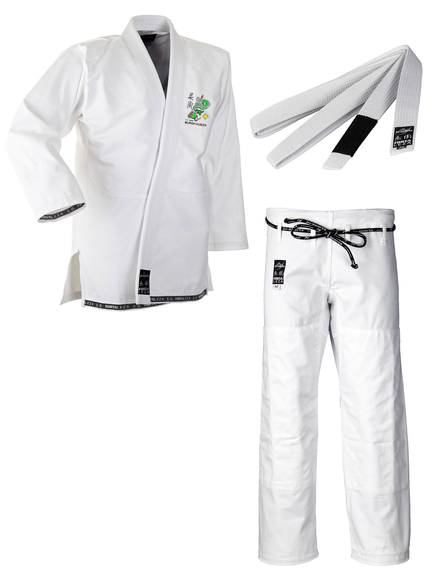 BJJ beginners' gi Fortaleza white