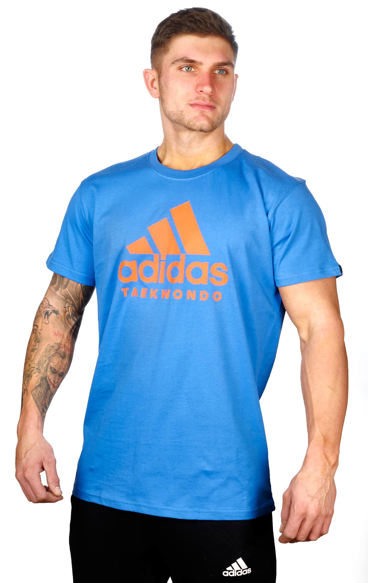 adidas Community Line T-Shirt Taekwondo Performance ADICTTKD blue/orange