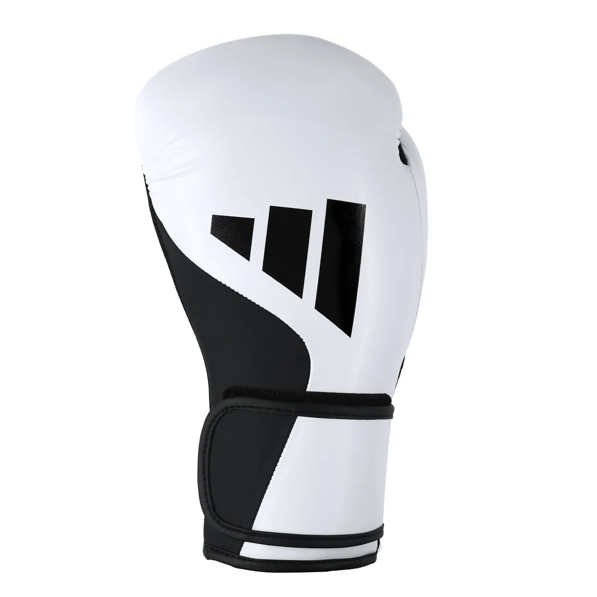 Boxhandschuh, weißer Handschuh, schwarze Akzente, polsterung, Klettverschluss