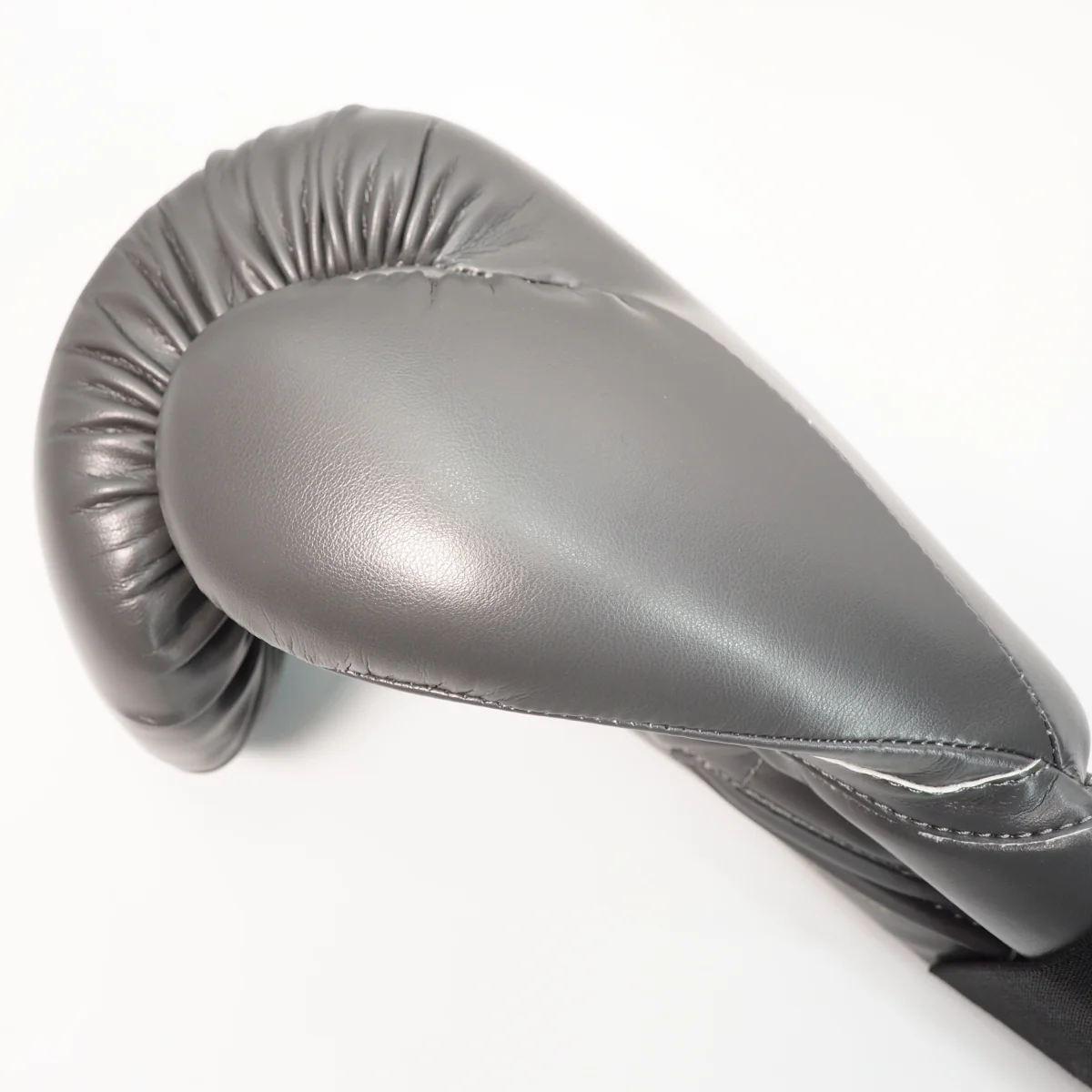 Boxhandschuh, Grau, Leder, Gepolstert, Genäht