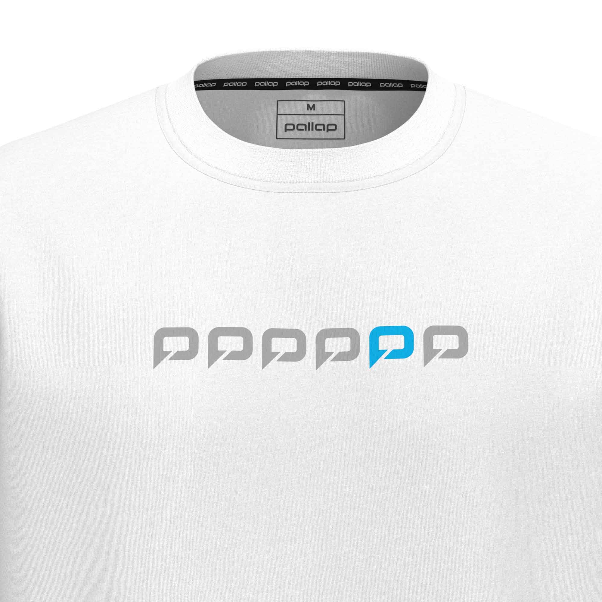 Pallap men's shirt white/cool grey/blue