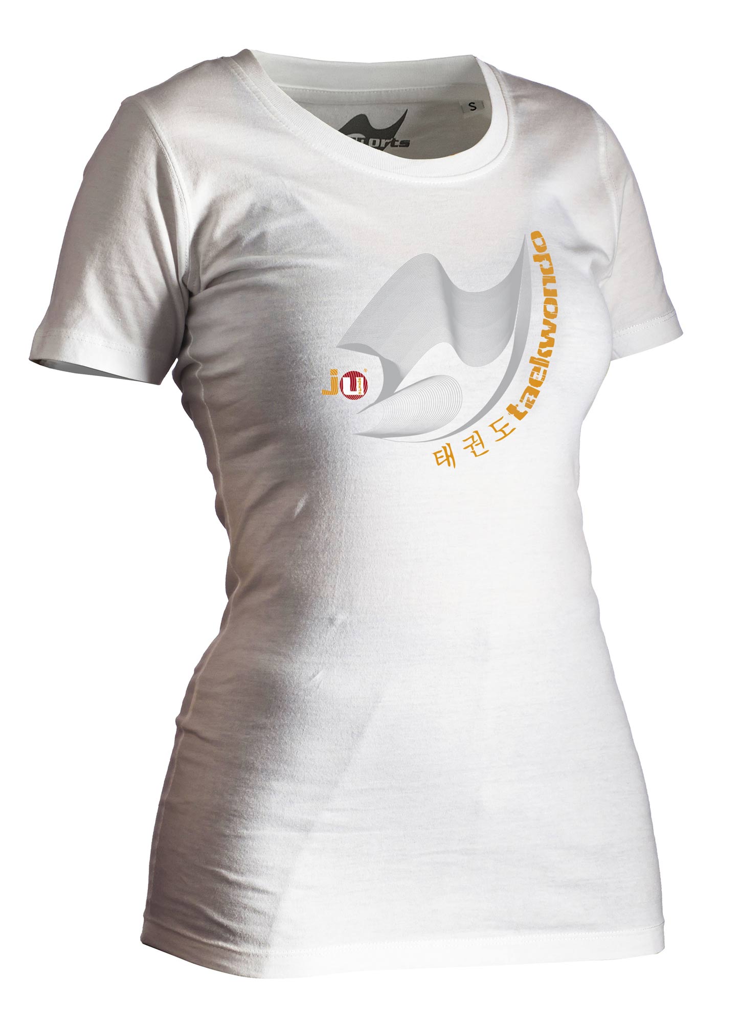 Ju-Sports Taekwondo Shirt Moiré white Lady