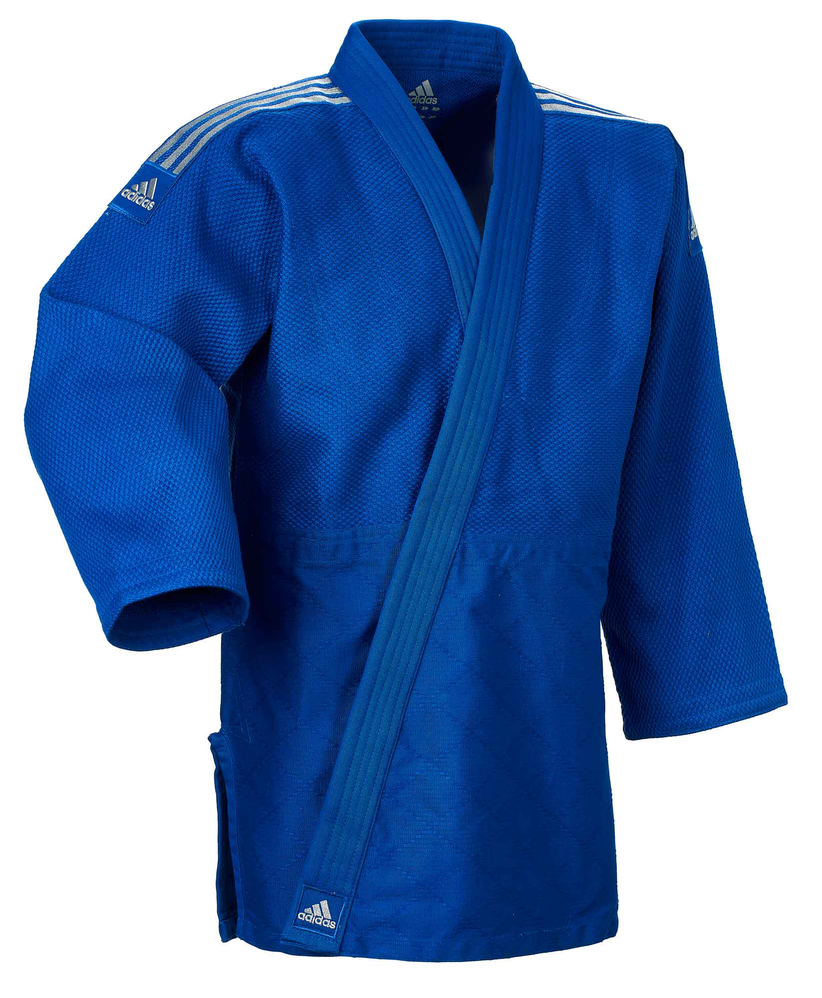 adidas judo gi Contest J650 blue/silver stripes