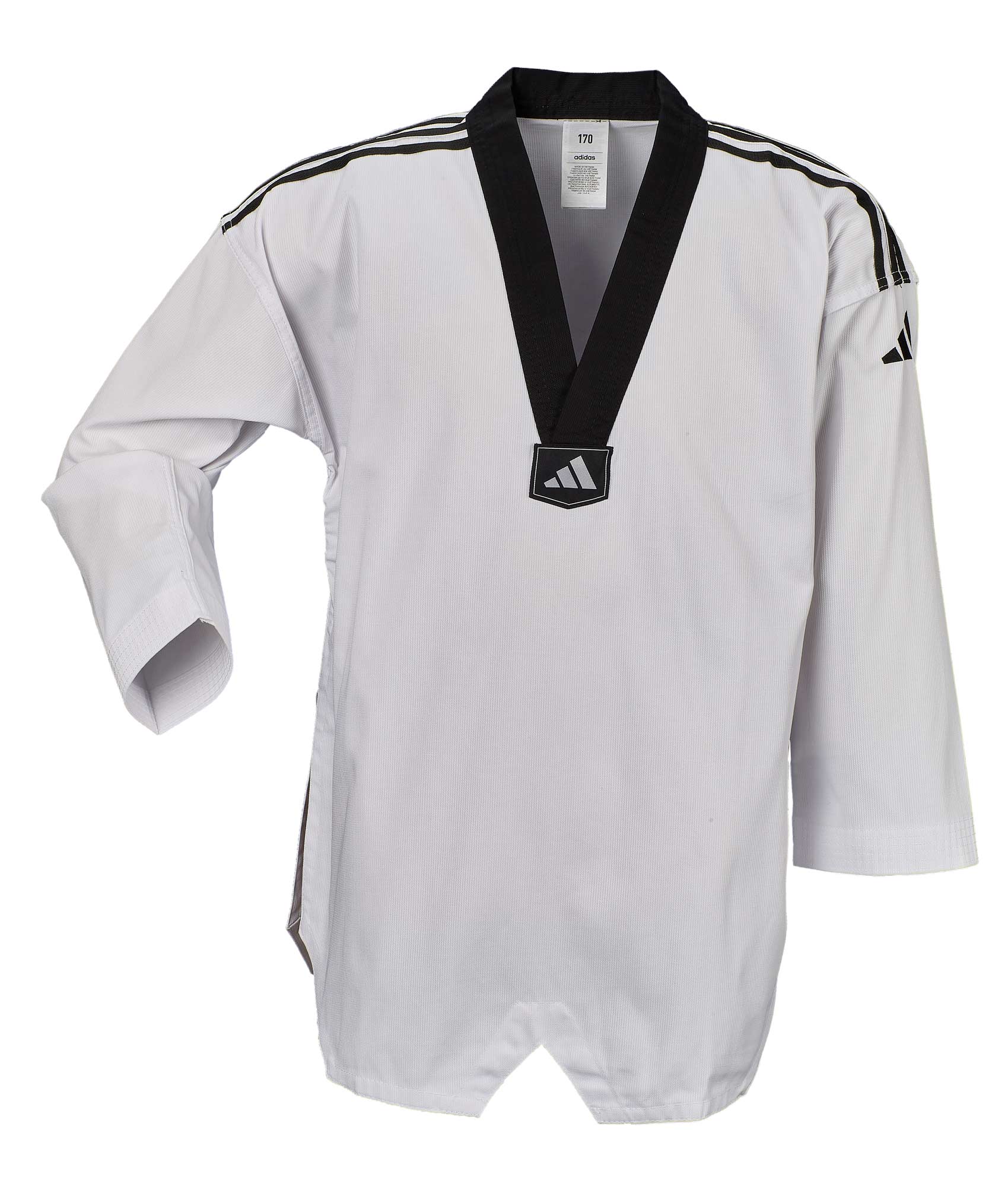 adidas TKD dobok adi club ADITCB02 black collar / black stripes adidas TKD dobok adi club ADITCB02 black collar / black stripes