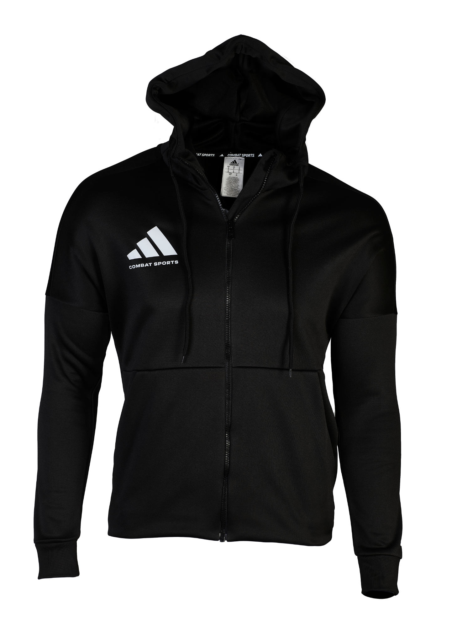hoodie, Reißverschluss, schwarz, Kordelzug, Logo