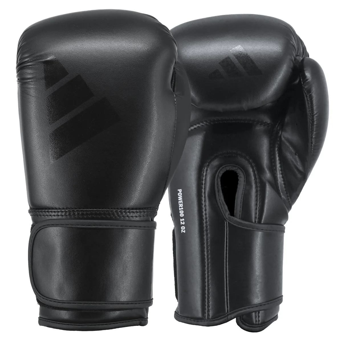 Boxhandschuhe, Leder, Schwarz,  Gepolstert, Offen?